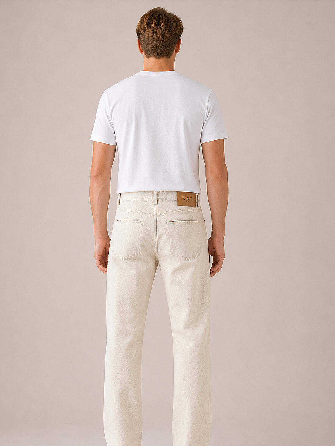 Naturel Keten Karışımlı Regular Fit Pantolon - 3