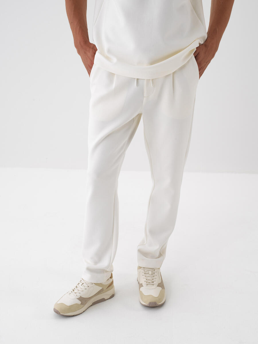 Ekru Regular Fit Jogger Pantolon - 1