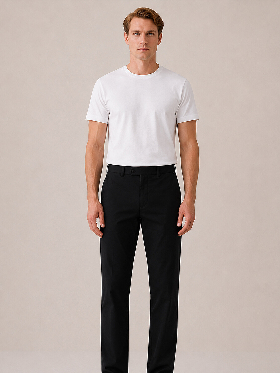 Siyah Formunu Koruyan Regular Fit Pantolon (1)