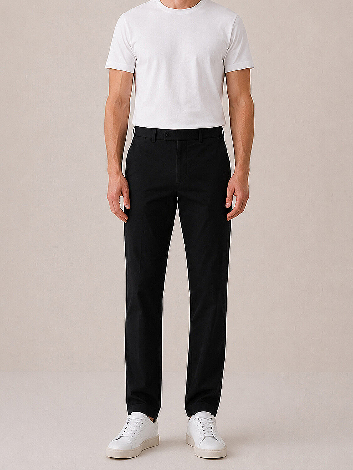 Siyah Formunu Koruyan Regular Fit Pantolon (1)