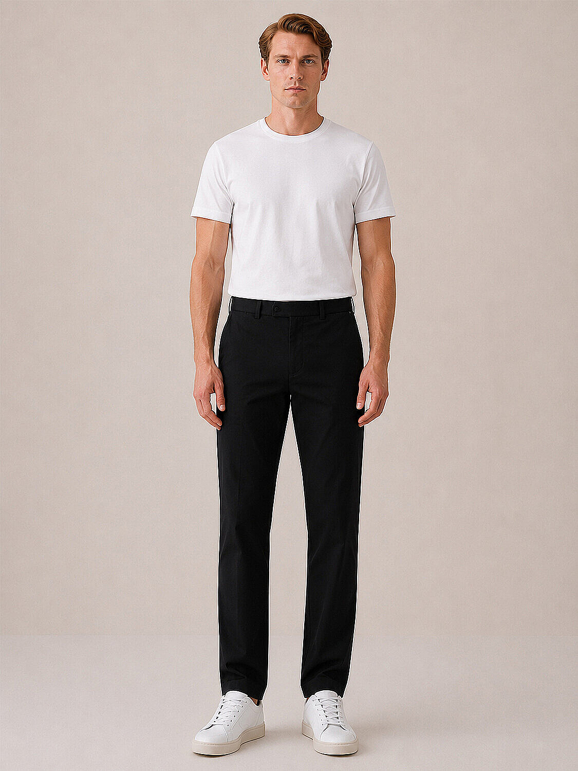 Siyah Formunu Koruyan Regular Fit Pantolon (2)