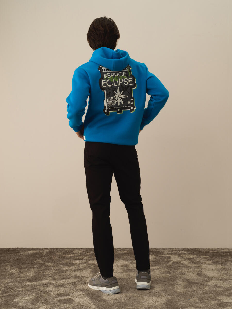 Siyah Pamuk Dokulu Slim Fit Pantolon - 5