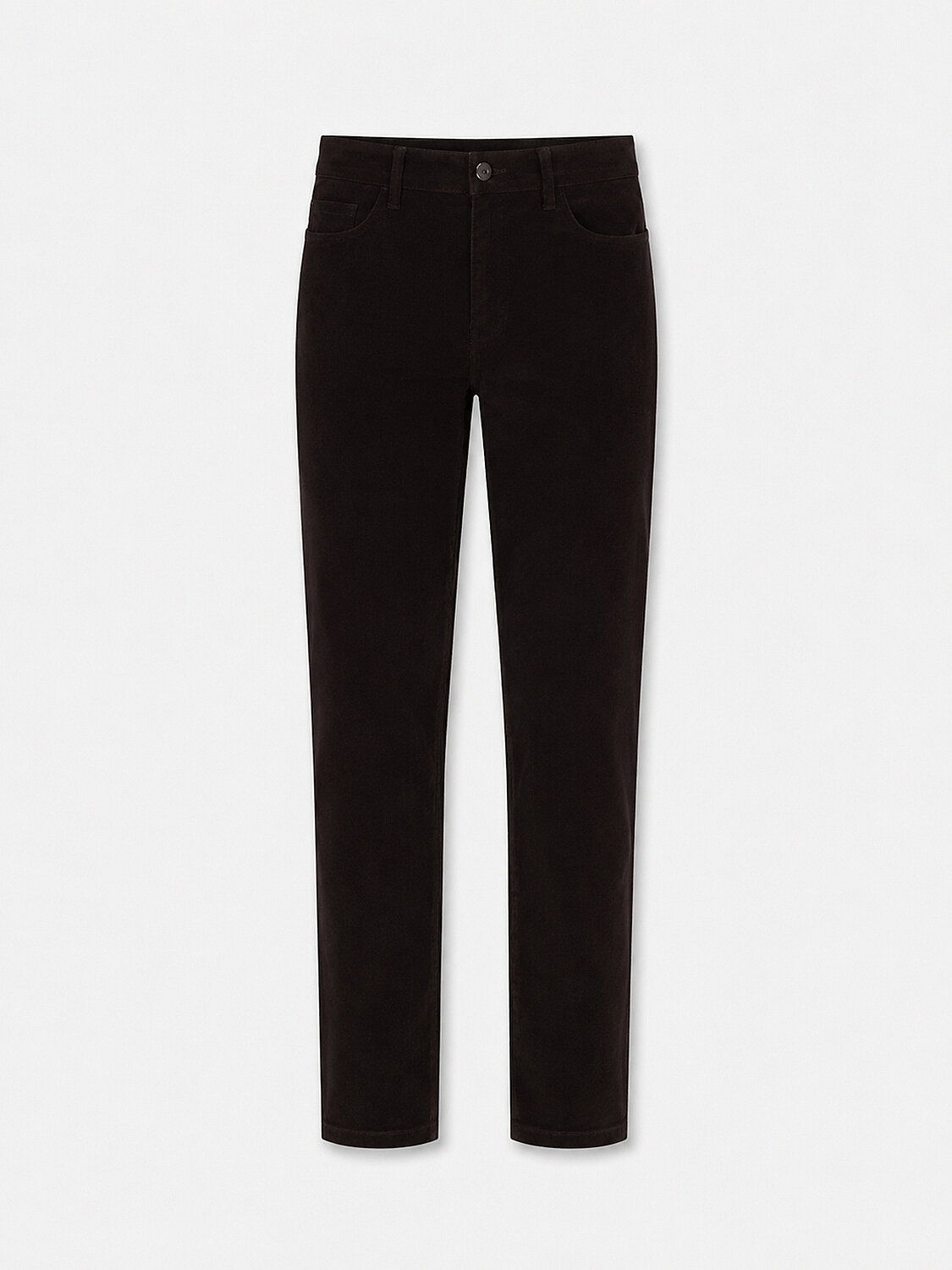 Siyah Pamuk Dokulu Slim Fit Pantolon