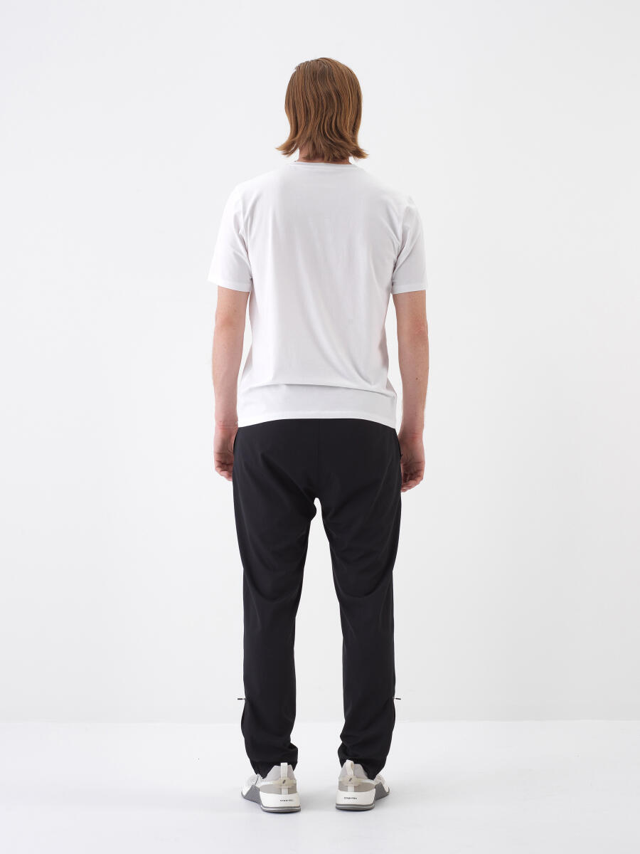 Siyah Doğal Dökümlü Regular Fit Pantolon - 5