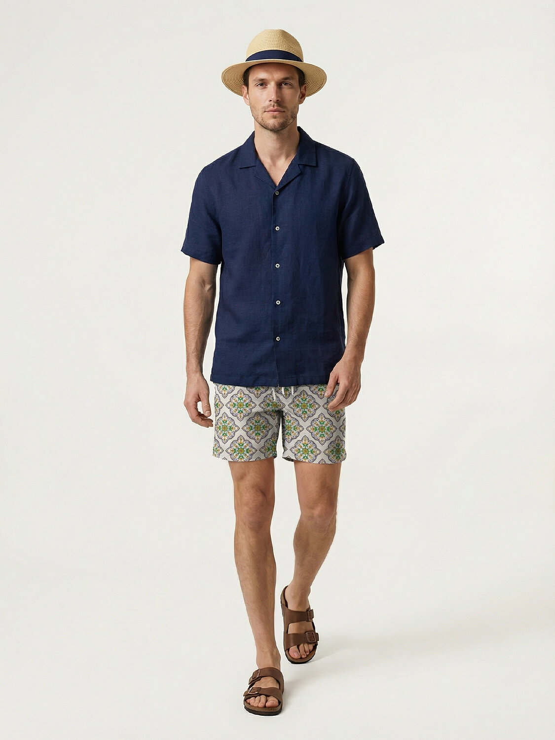 Beyaz Formunu Koruyan Regular Fit Şort (1)