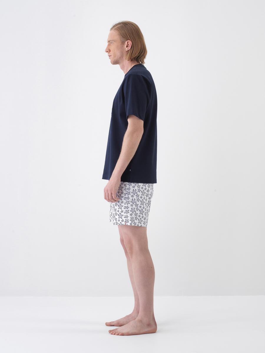 Beyaz Formunu Koruyan Regular Fit Şort - 3