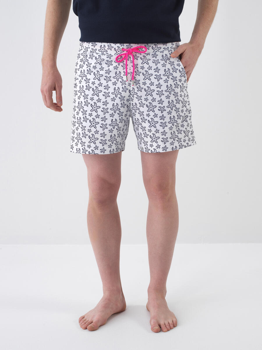 Beyaz Formunu Koruyan Regular Fit Şort - 1