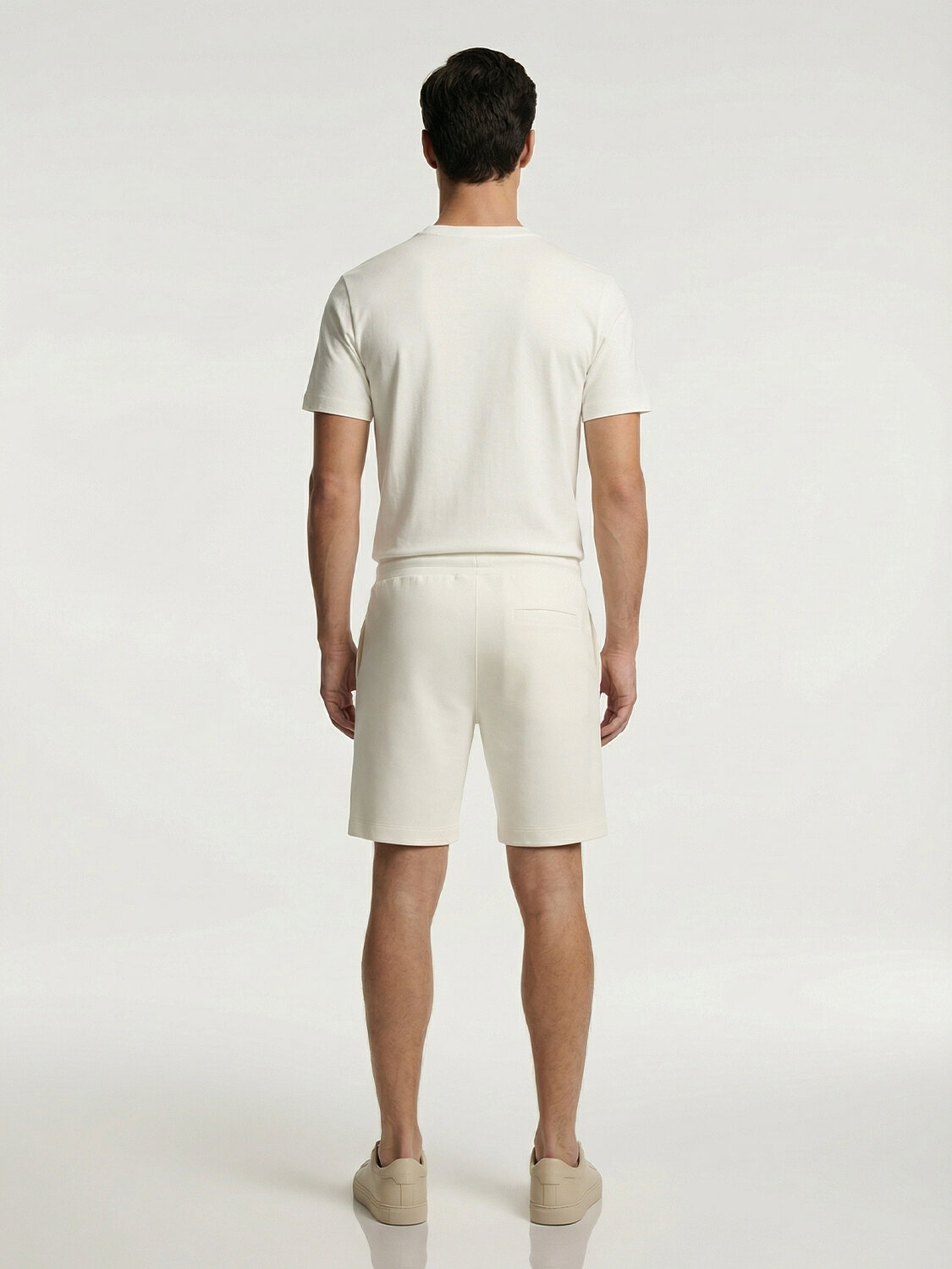 Ekru Doğal Akışlı Regular Fit Şort - 4