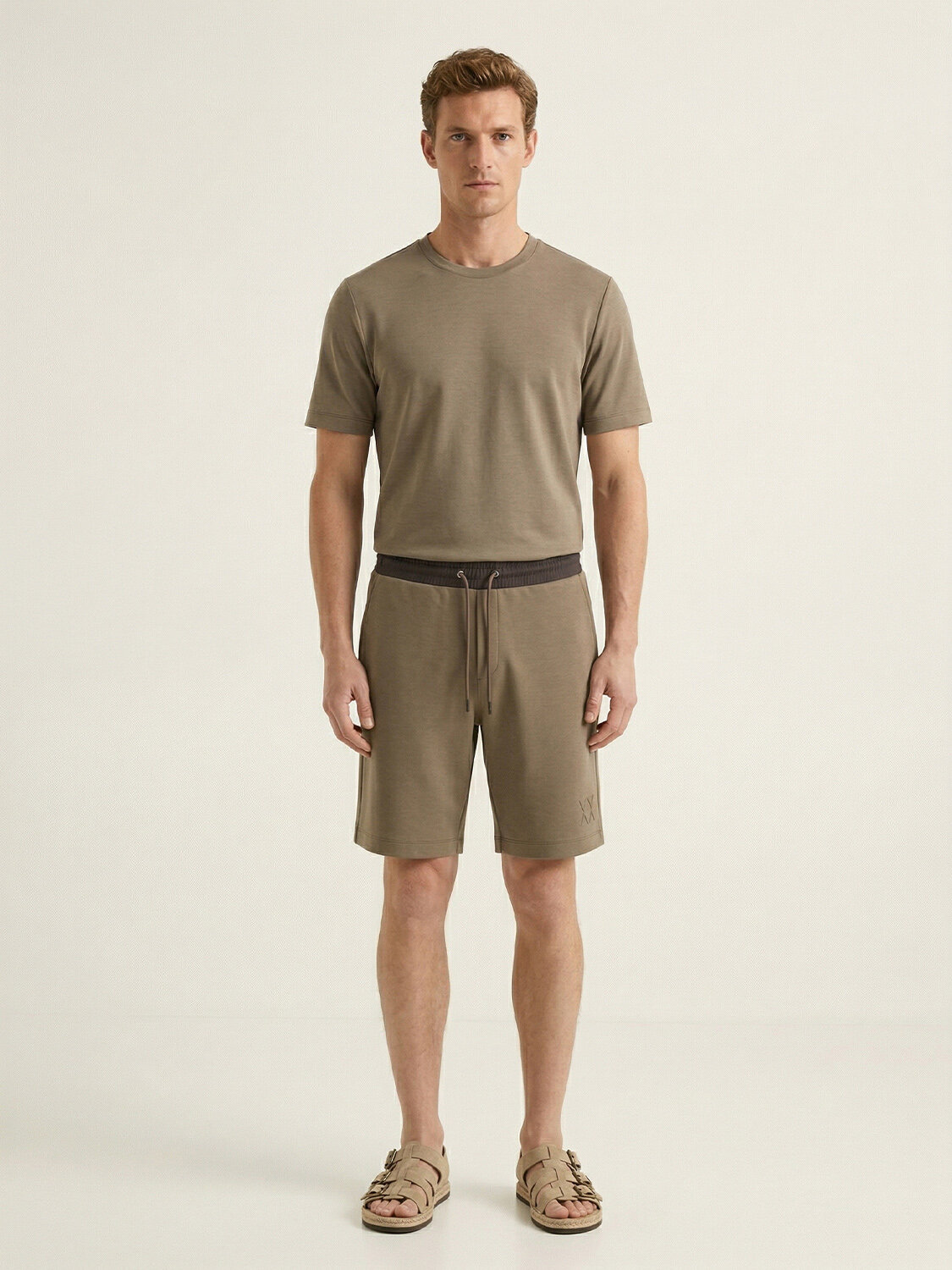 Haki Modal Karışımlı Regular Fit Şort (1)