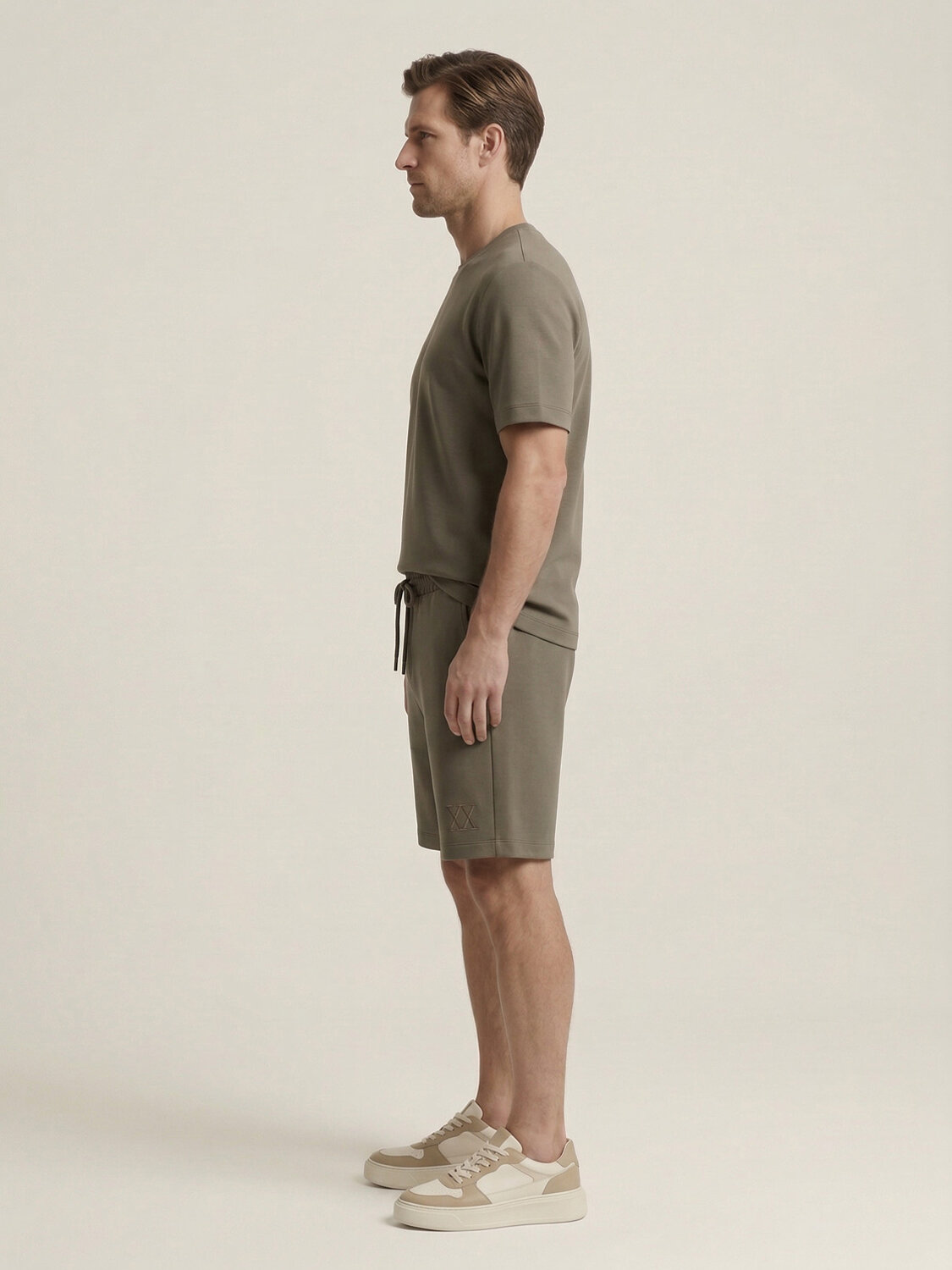 Haki Modal Karışımlı Regular Fit Şort - 3