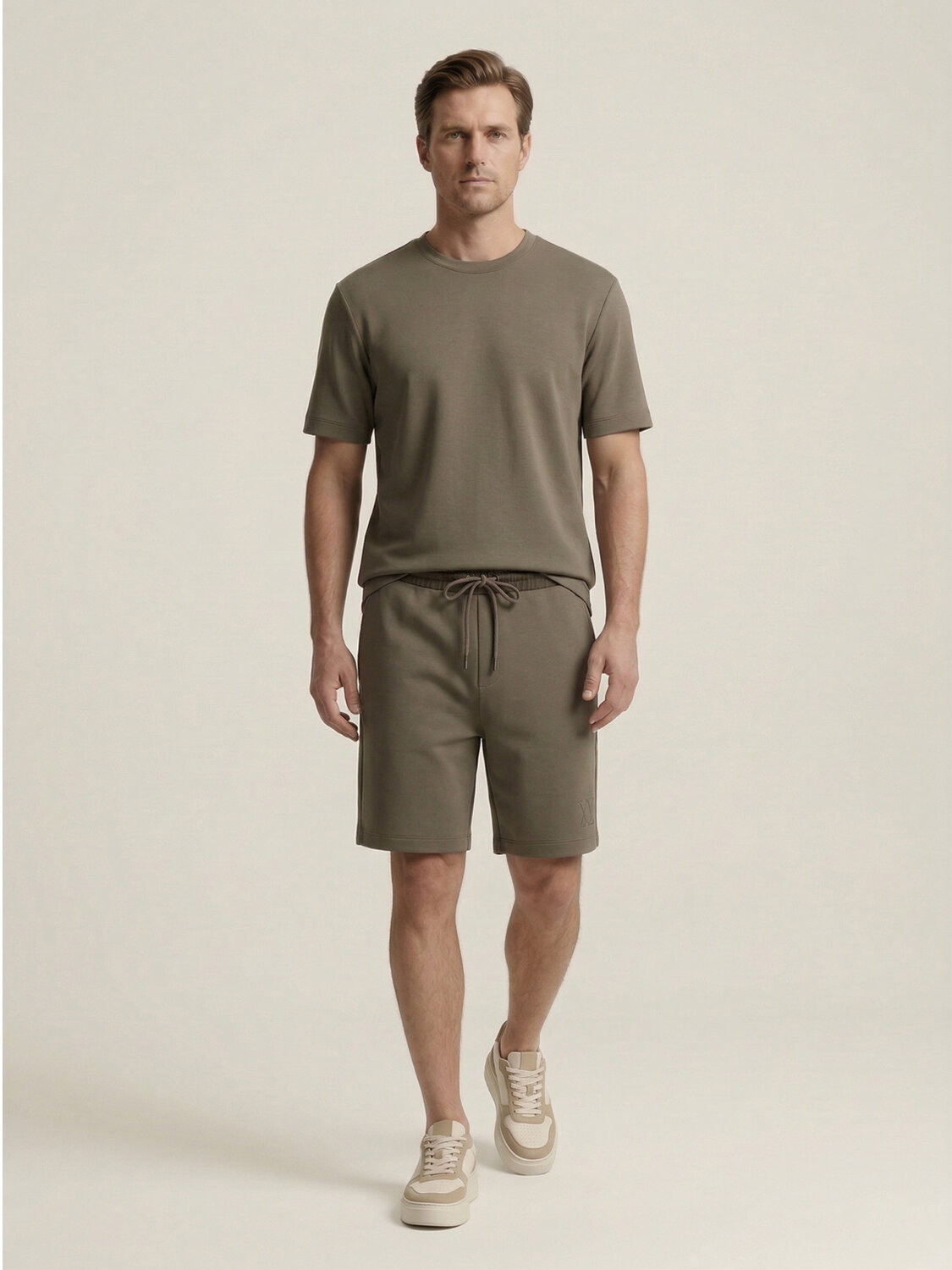 Haki Modal Karışımlı Regular Fit Şort (1)