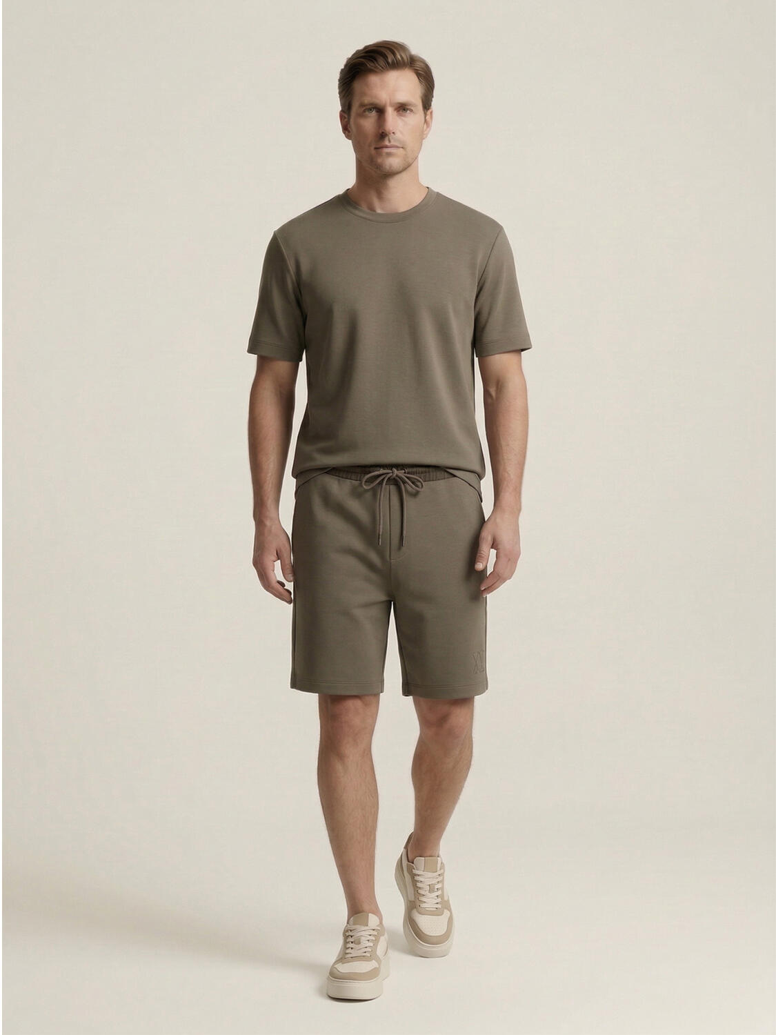 Haki Modal Karışımlı Regular Fit Şort - 2