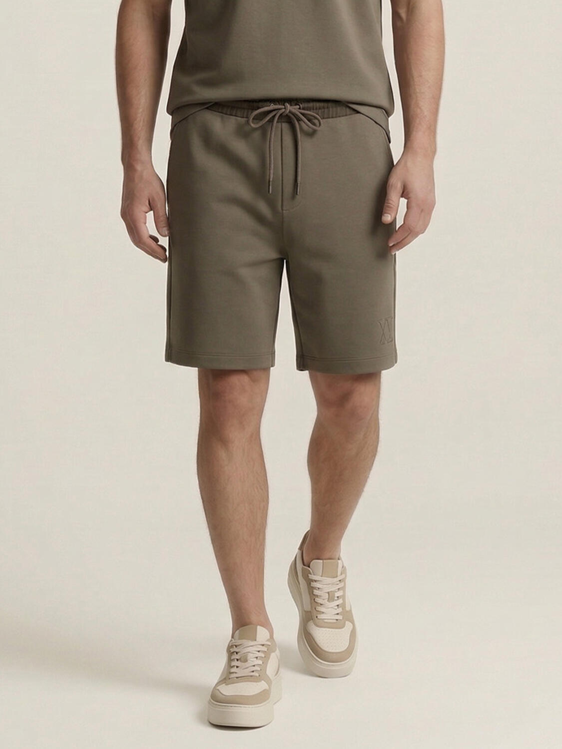 Haki Modal Karışımlı Regular Fit Şort - 1