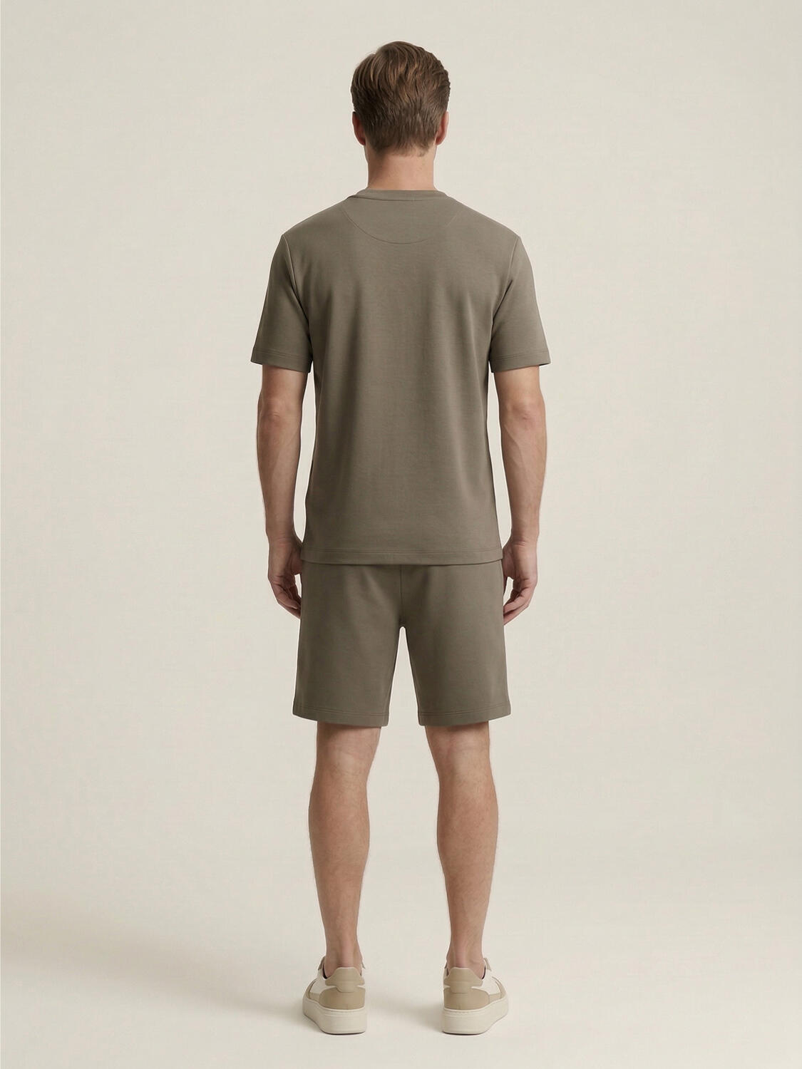 Haki Modal Karışımlı Regular Fit Şort - 4