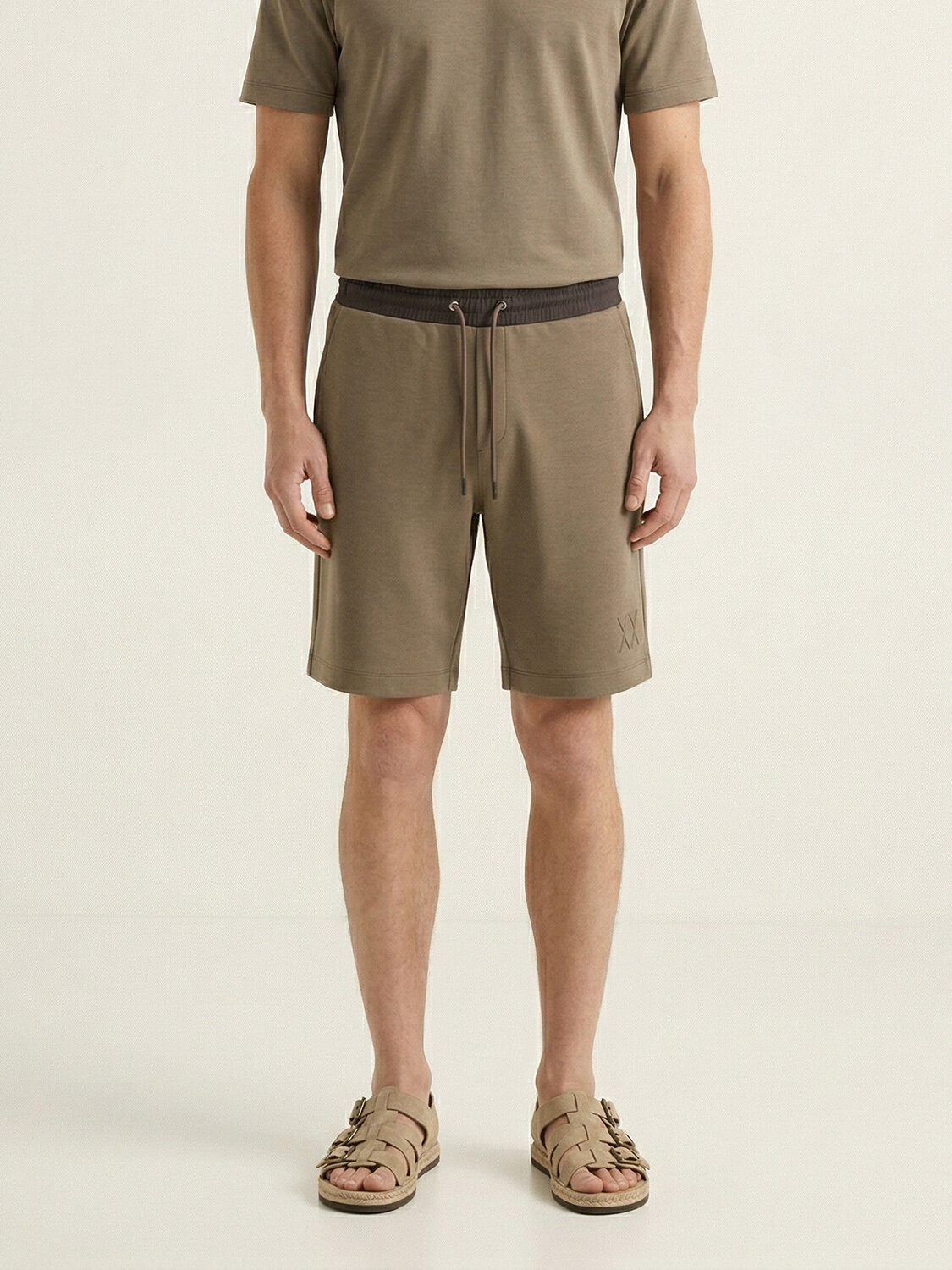 Haki Modal Karışımlı Regular Fit Şort