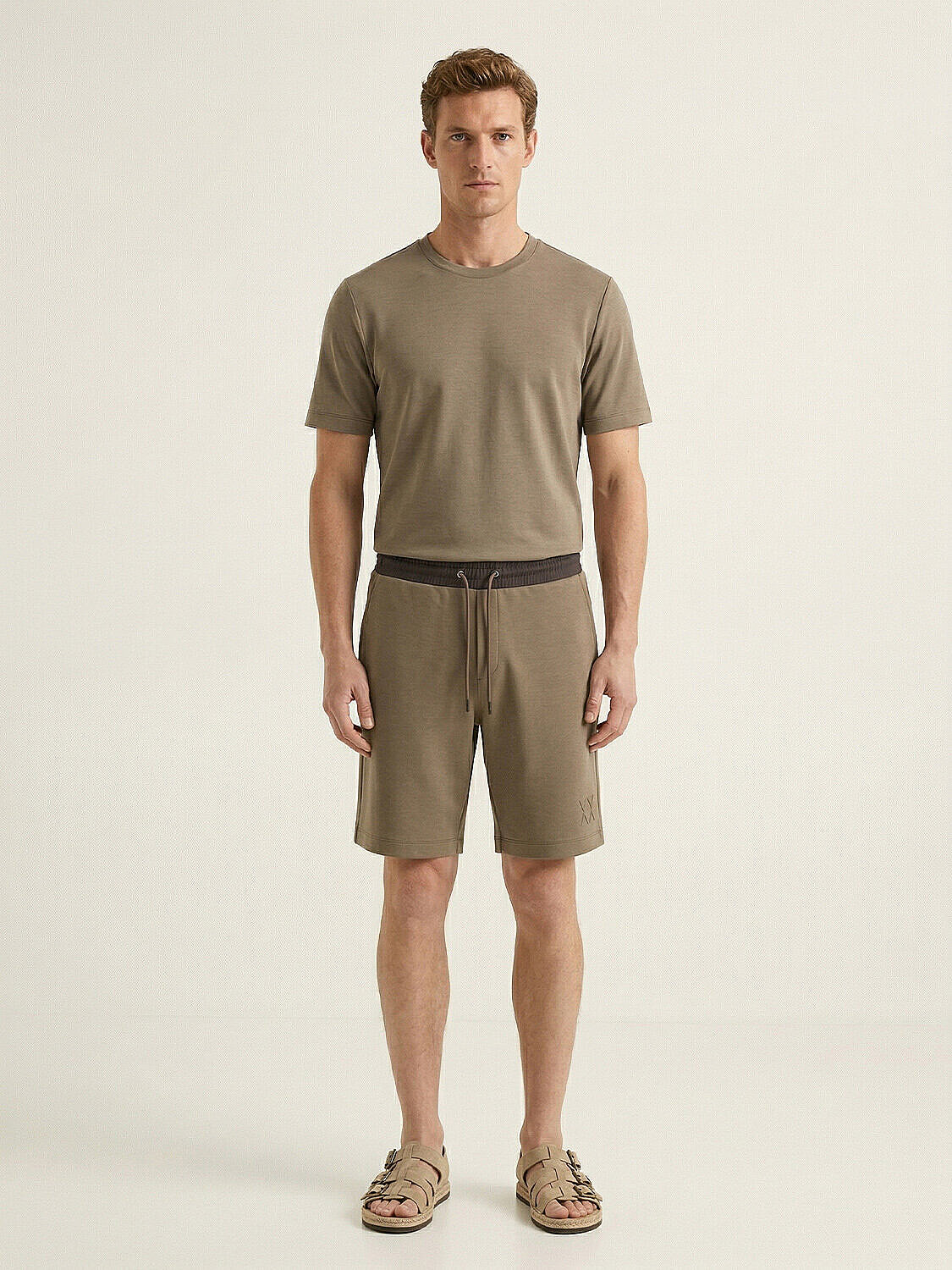 Haki Modal Karışımlı Regular Fit Şort - 2