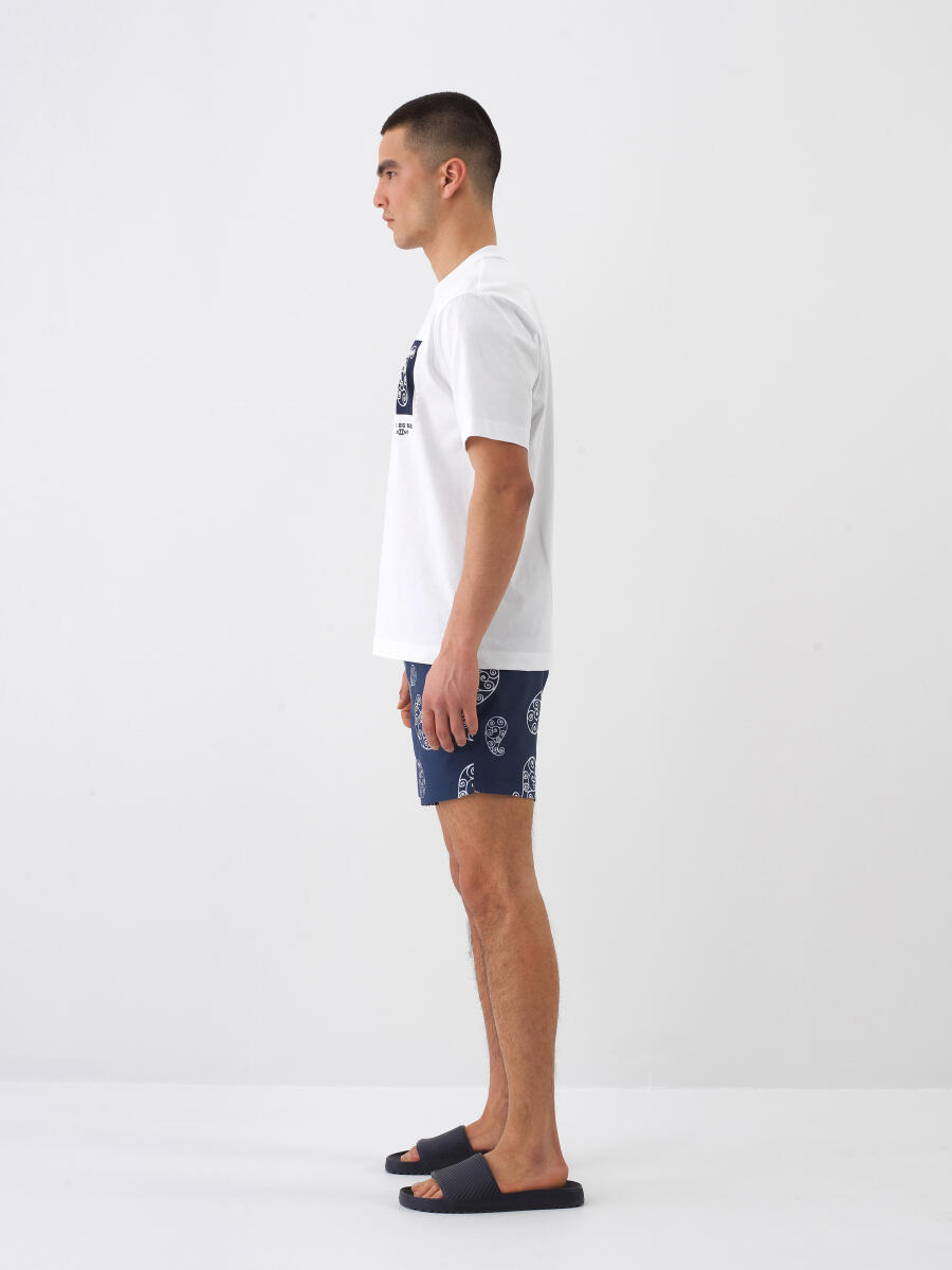 Lacivert Formunu Koruyan Regular Fit Şort - 3