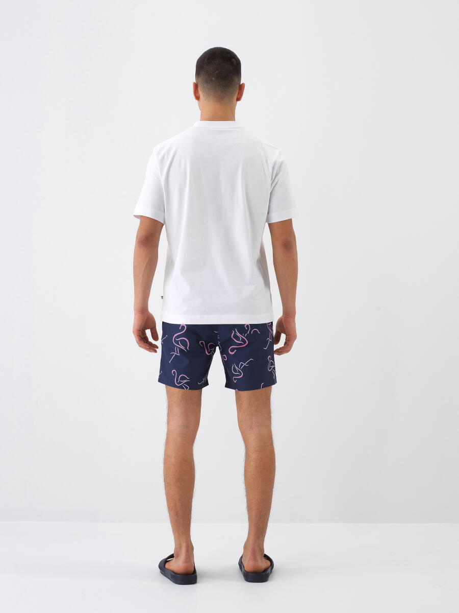 Lacivert Formunu Koruyan Regular Fit Şort - 5