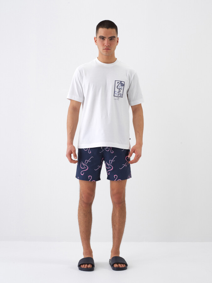 Lacivert Formunu Koruyan Regular Fit Şort (1)