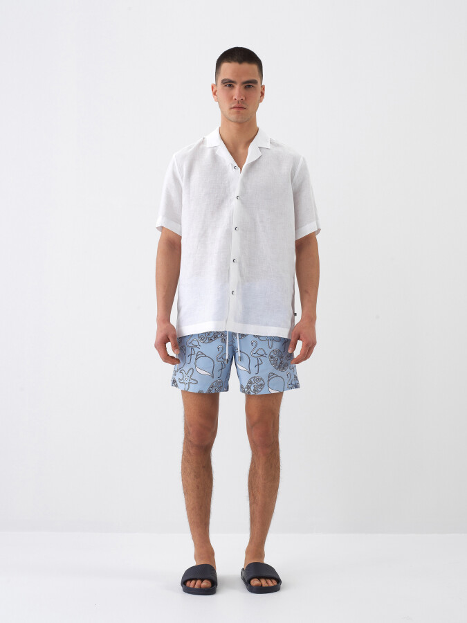 Mavi Formunu Koruyan Regular Fit Şort (1)