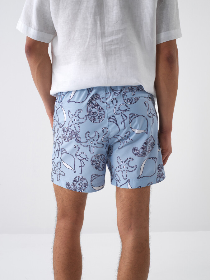 Mavi Formunu Koruyan Regular Fit Şort - 4