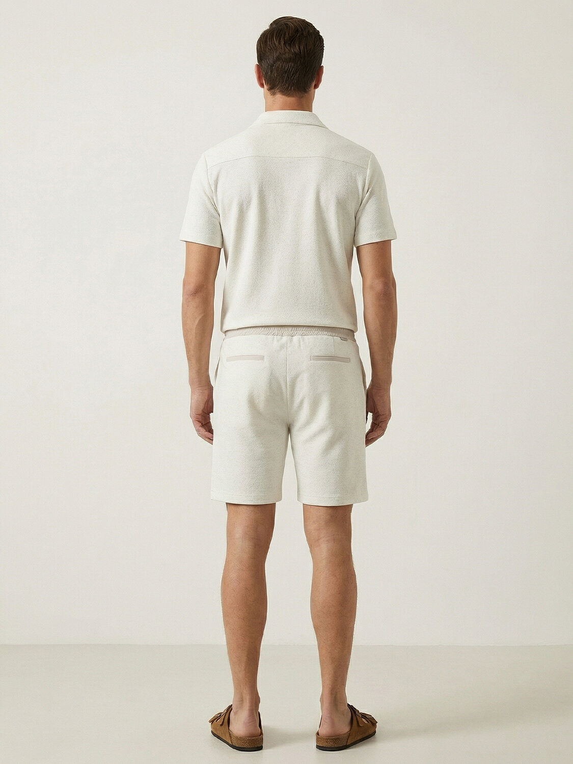 Naturel Keten Karışımlı Regular Fit Şort - 3