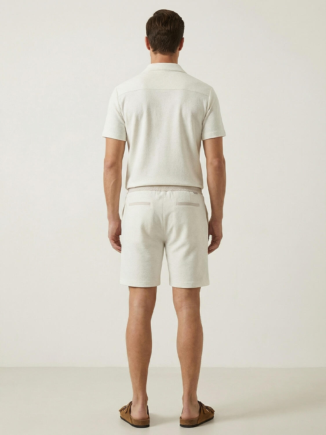 Naturel Keten Karışımlı Regular Fit Şort - 3