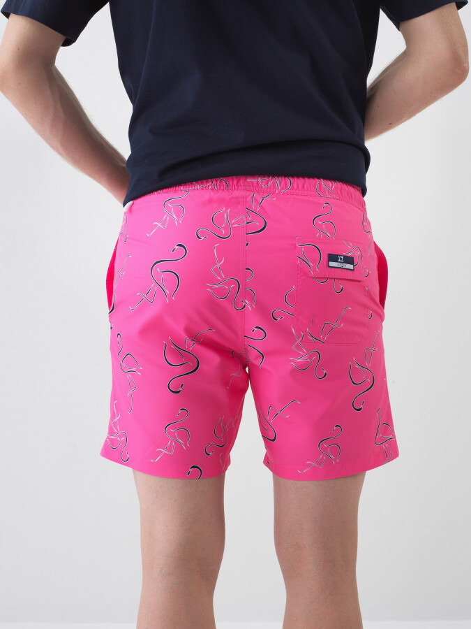 Pembe Formunu Koruyan Regular Fit Şort - 4