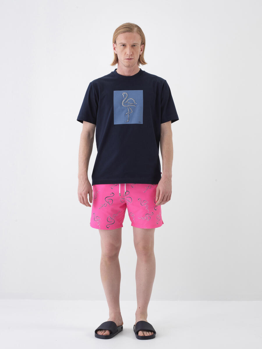 Pembe Formunu Koruyan Regular Fit Şort - 1