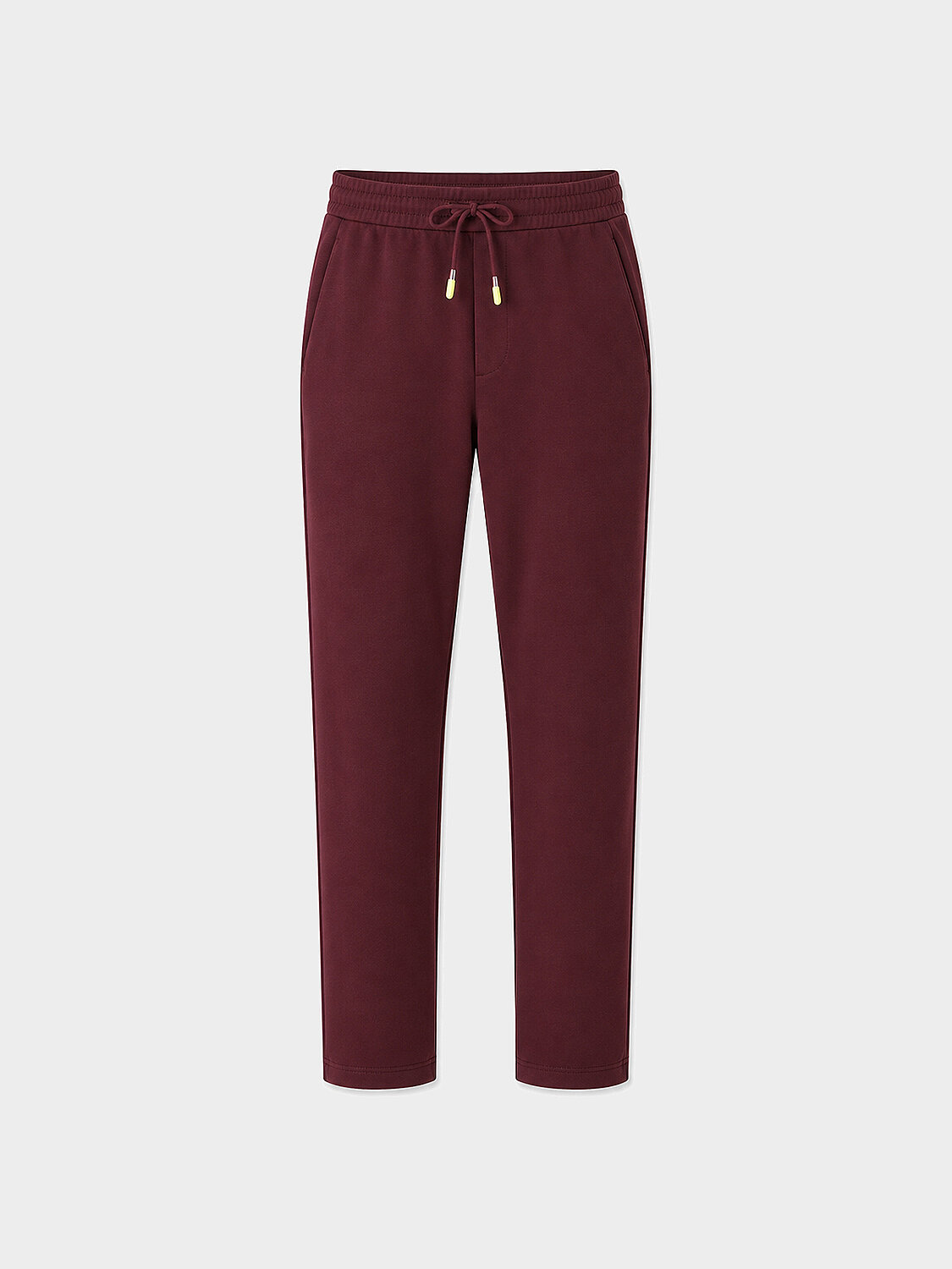 Bordo Pamuk Dokulu Regular Fit Sweat Pantolon