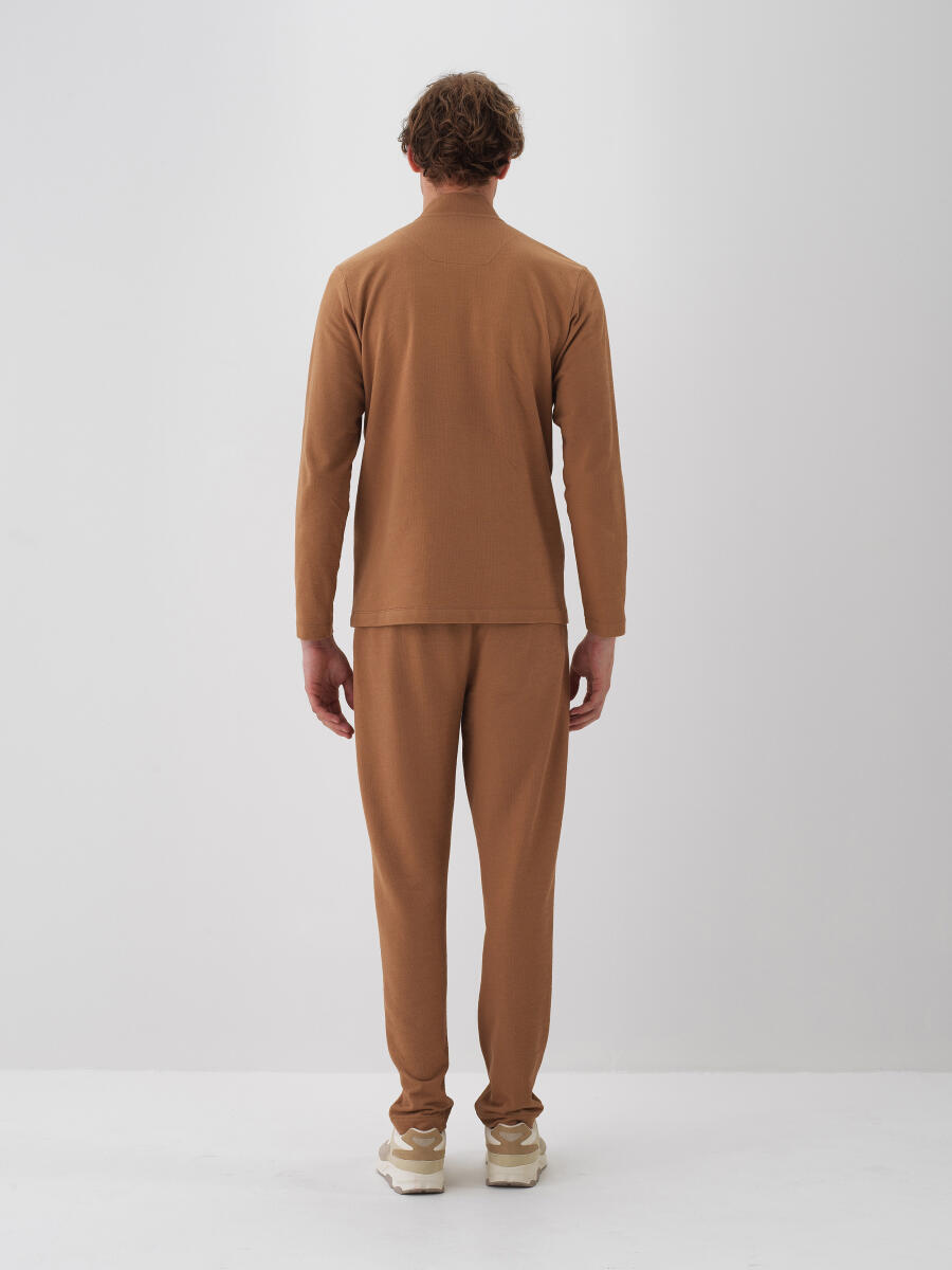 Camel Pamuk Dokulu Regular Fit Sweat Pantolon - 5