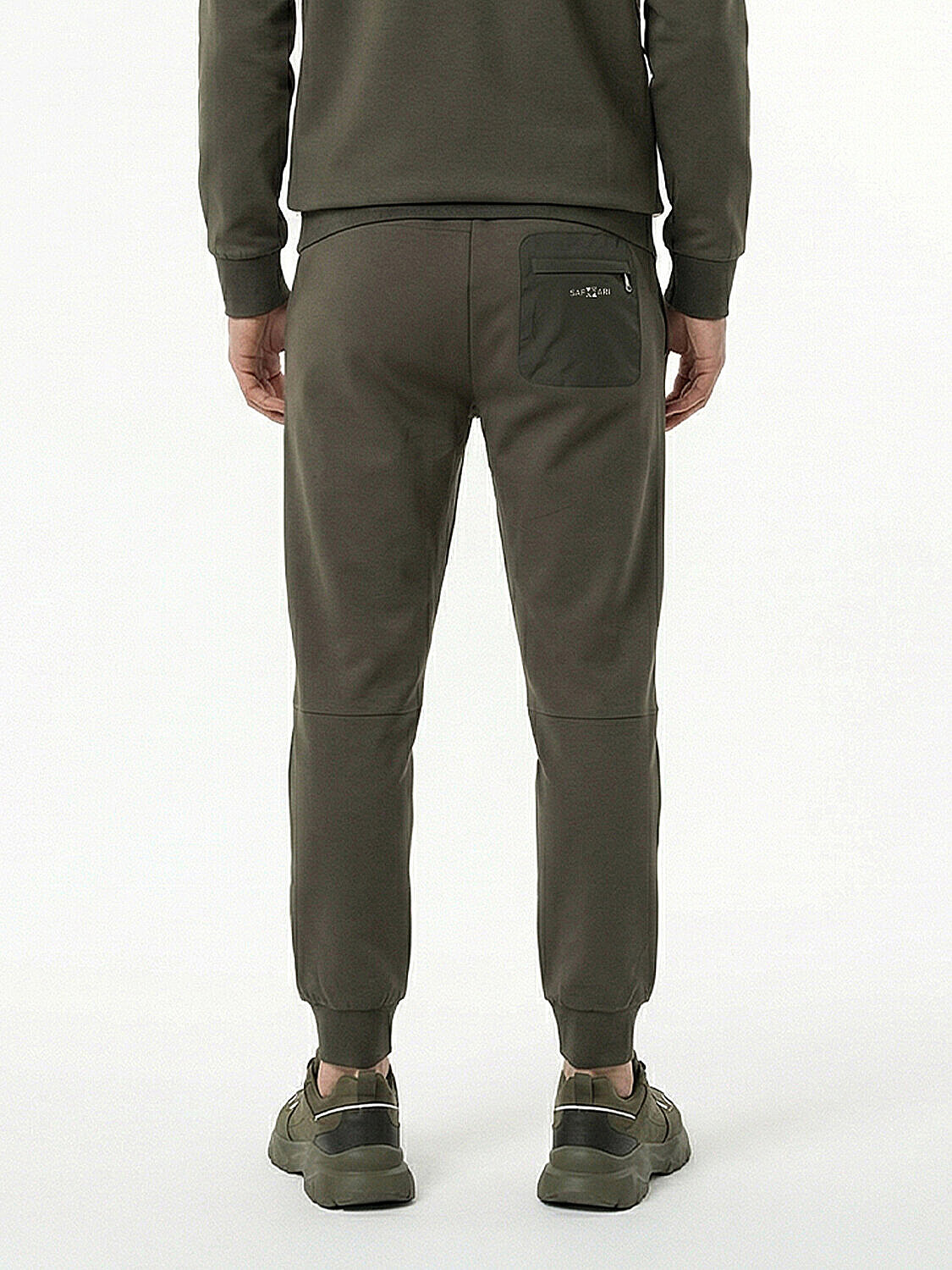 Haki Pamuk Dokulu Regular Fit Sweat Pantolon (3)