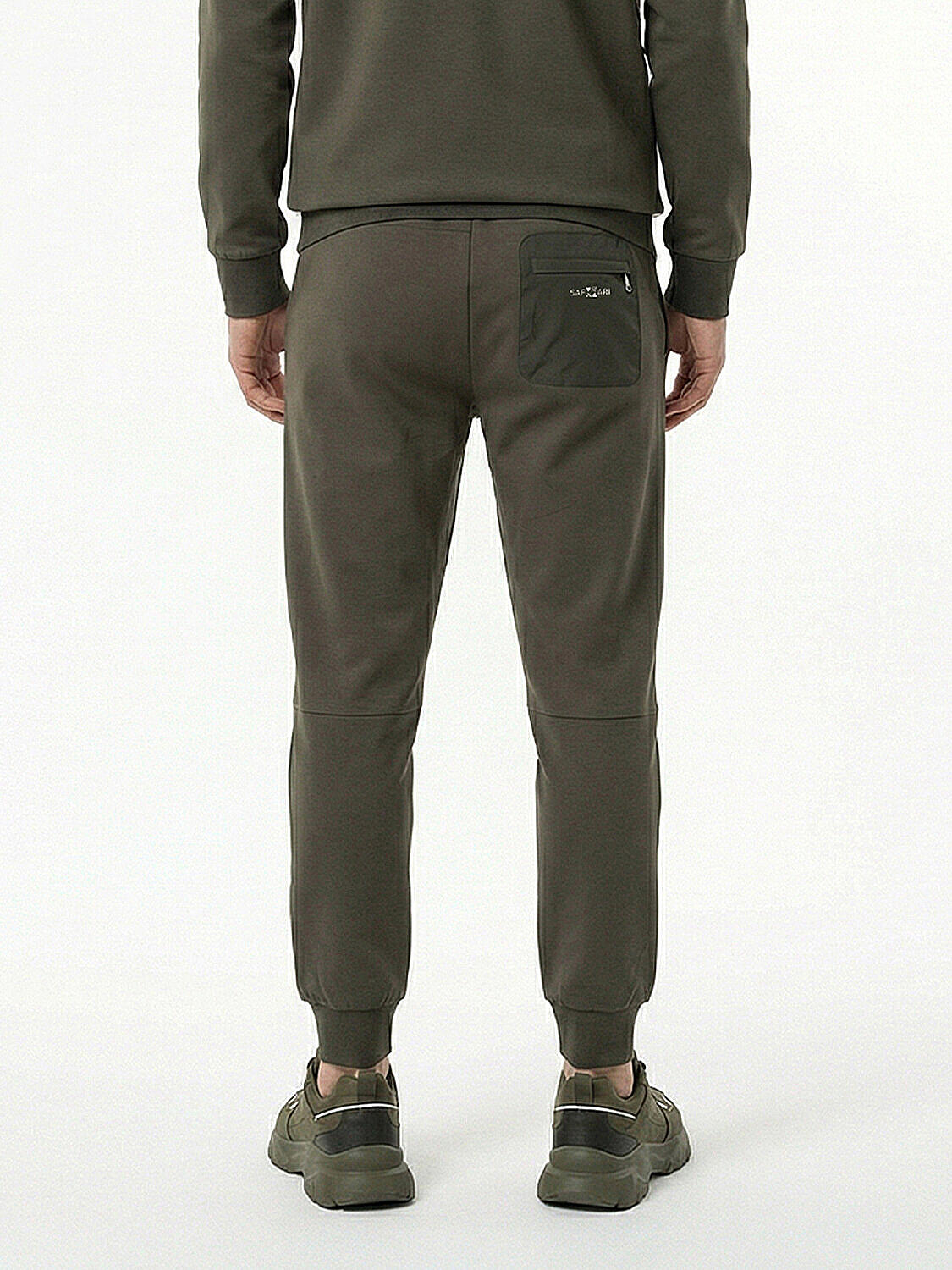 Haki Pamuk Dokulu Regular Fit Sweat Pantolon (3)