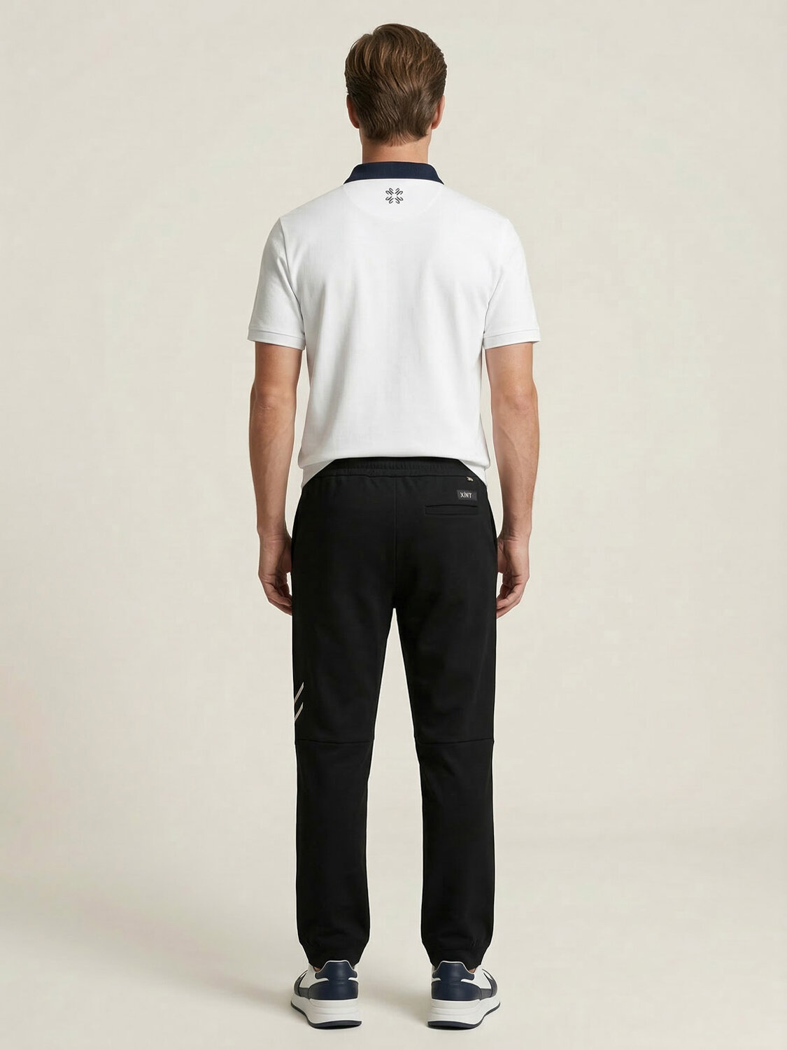 Lacivert Pamuk Dokulu Regular Fit Sweat Pantolon (3)