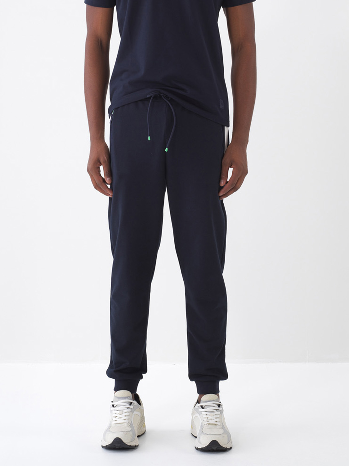 Lacivert Pamuk Dokulu Regular Fit Sweat Pantolon