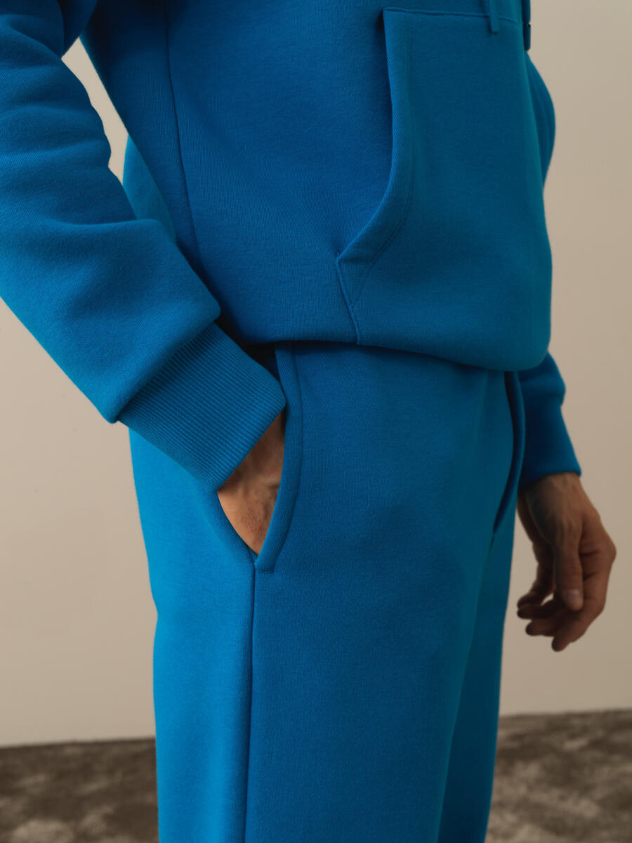 Mavi Pamuk Dokulu Regular Fit Sweat Pantolon - 3