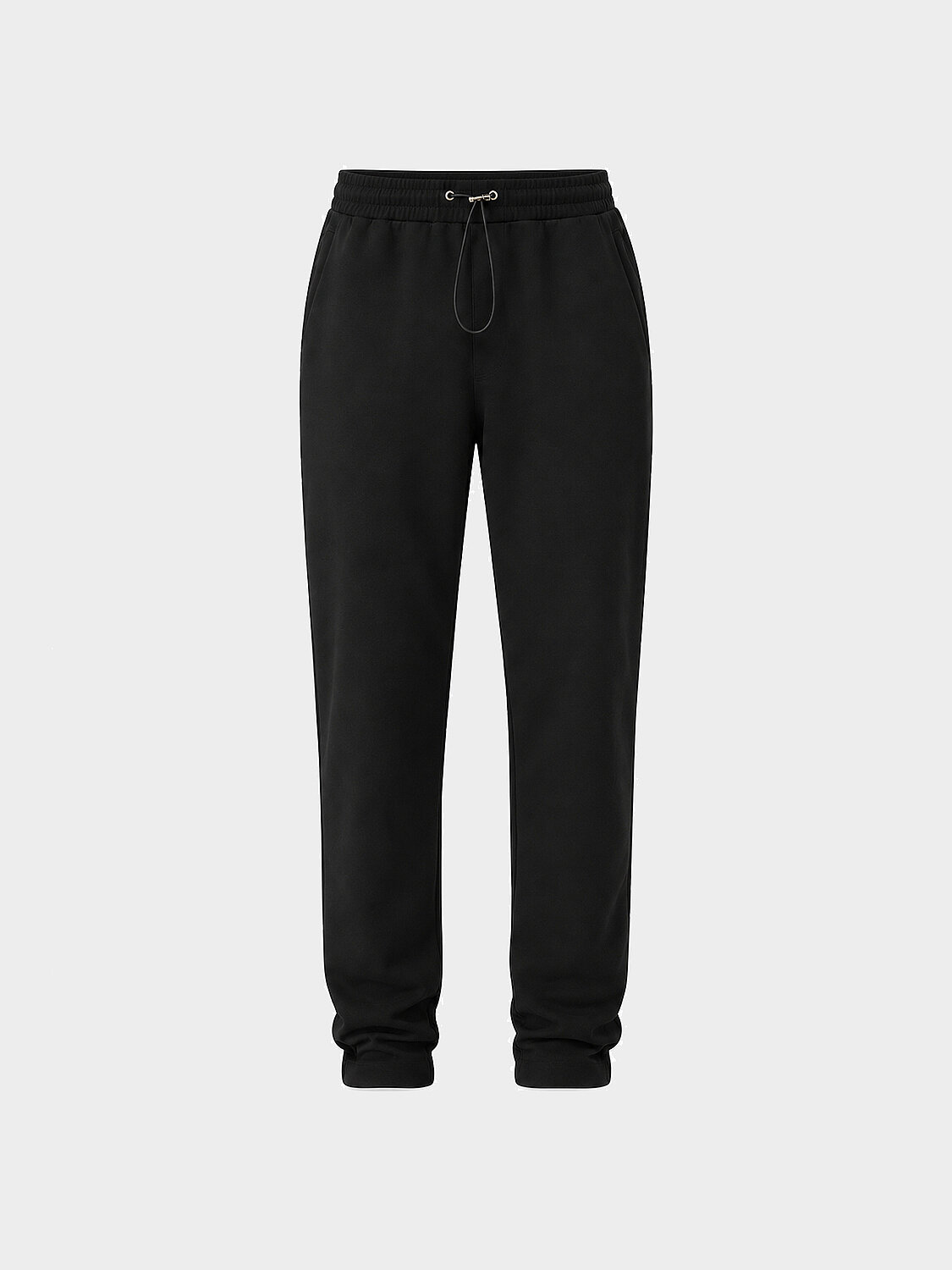 Siyah Pamuk Dokulu Regular Fit Sweat Pantolon