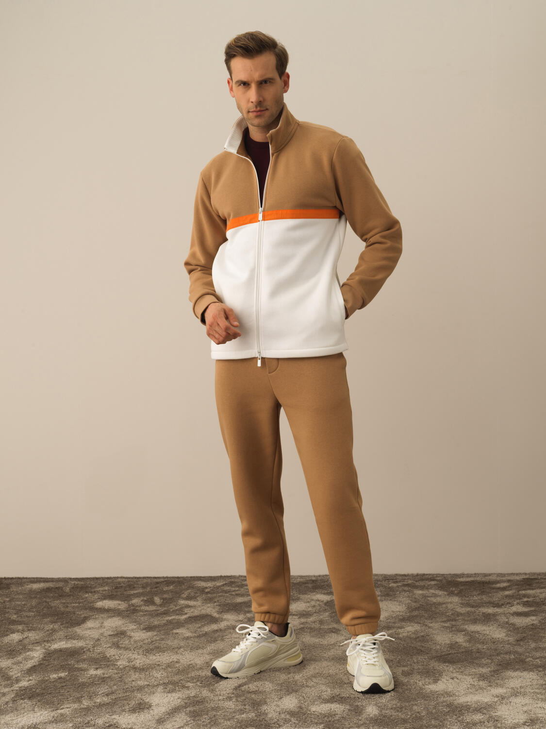 Camel Pamuk Dokulu Regular Fit Sweatmont