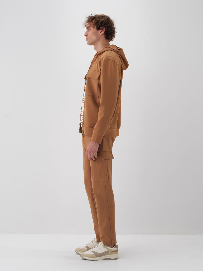 Camel Pamuk Dokulu Regular Fit Sweatmont - 3