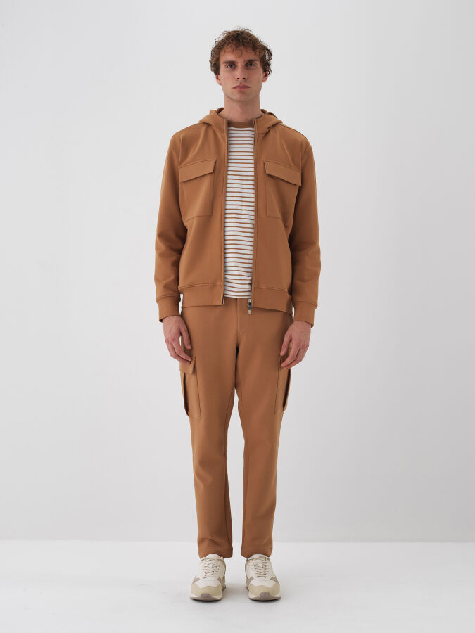 Camel Pamuk Dokulu Regular Fit Sweatmont (1)