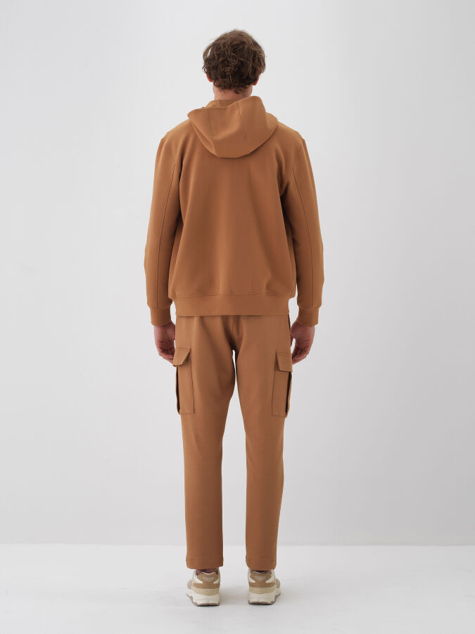 Camel Pamuk Dokulu Regular Fit Sweatmont - Xint