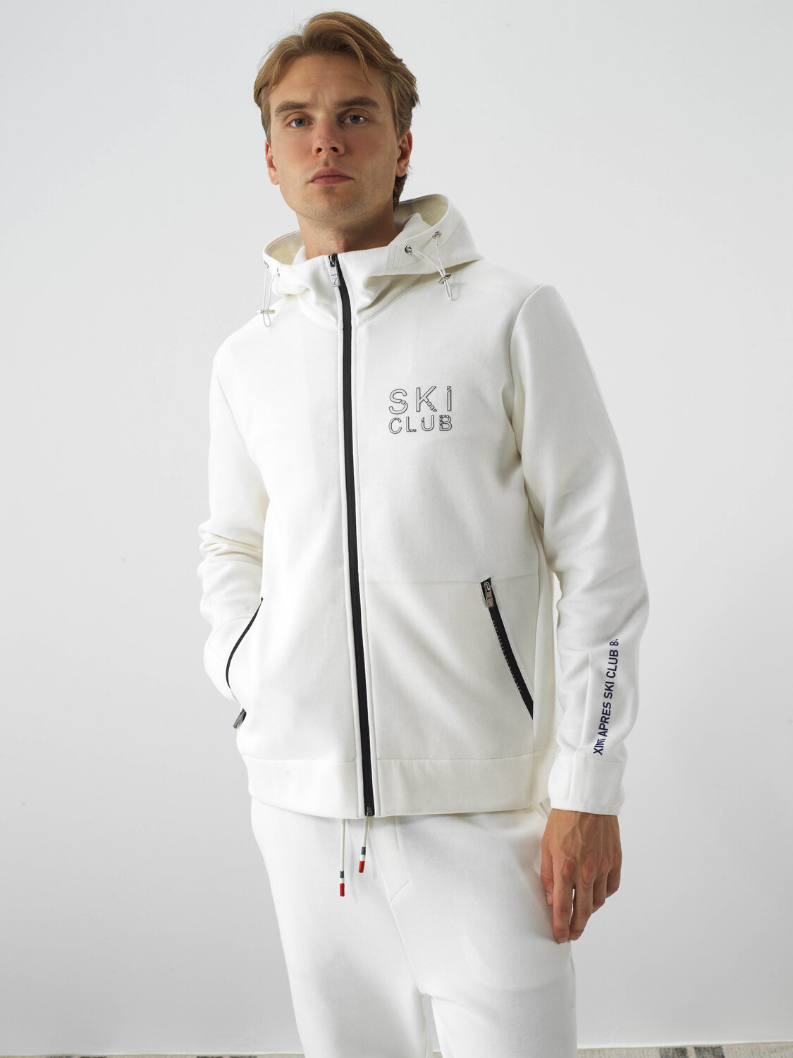 Ekru Pamuk Dokulu Regular Fit Sweatmont