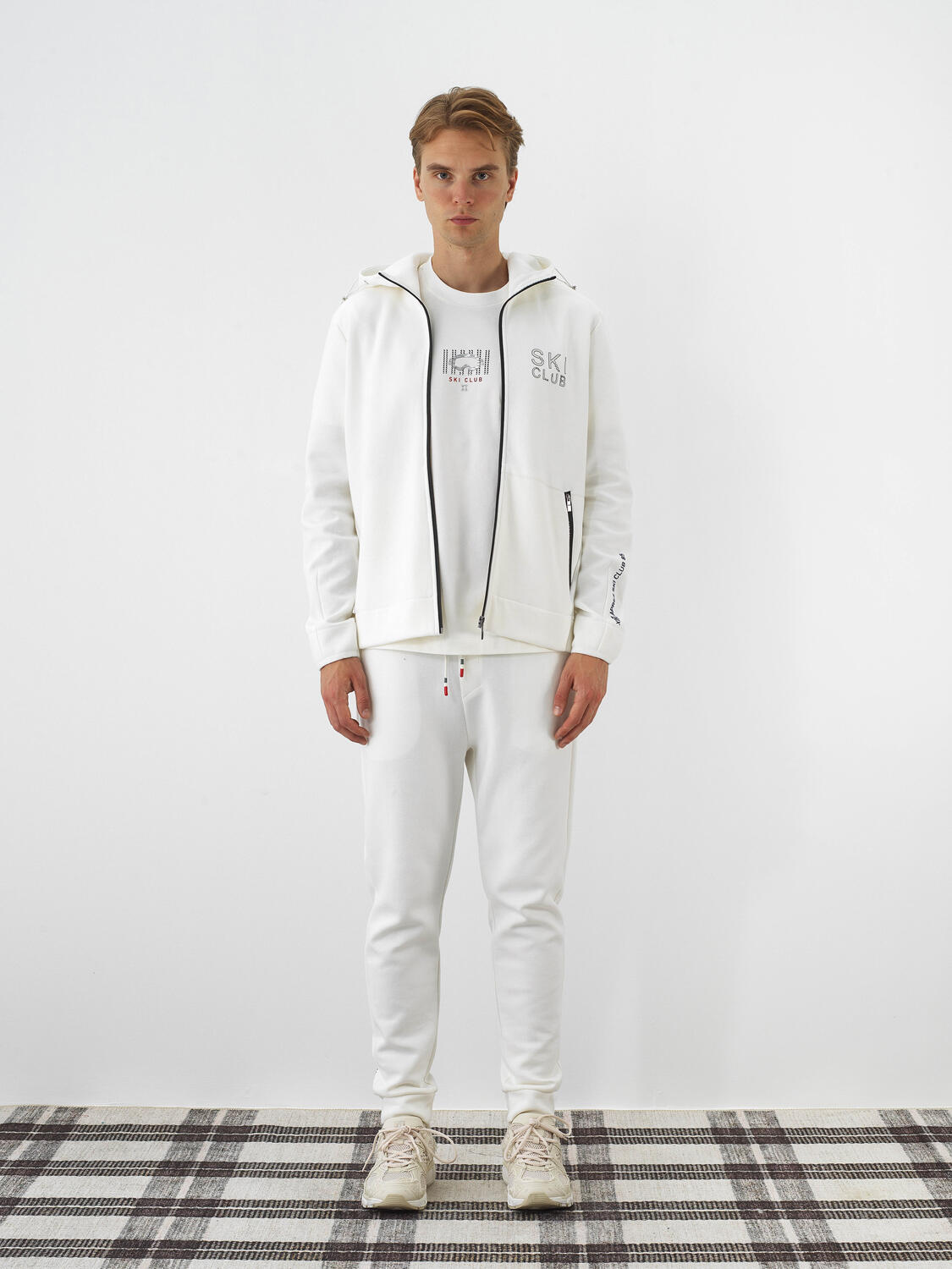 Ekru Pamuk Dokulu Regular Fit Sweatmont - 2