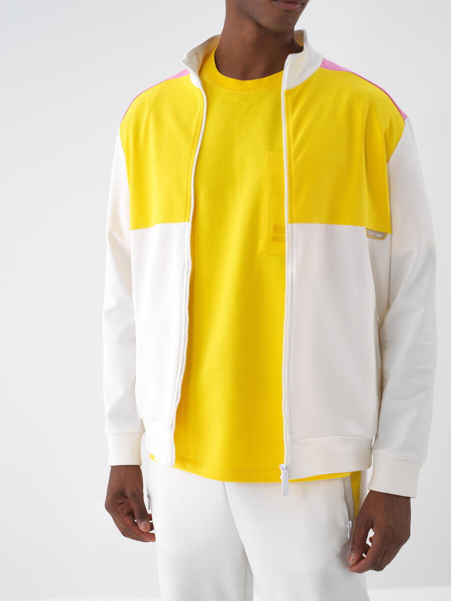 Ekru Pamuk Dokulu Regular Fit Sweat Mont - 1