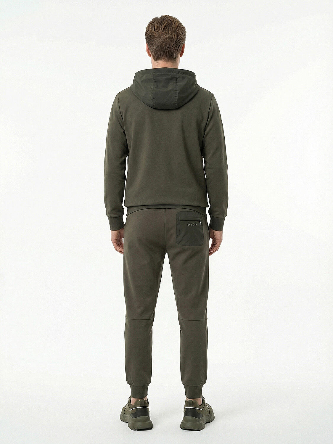 Haki Pamuk Dokulu Regular Fit Sweatmont - 3