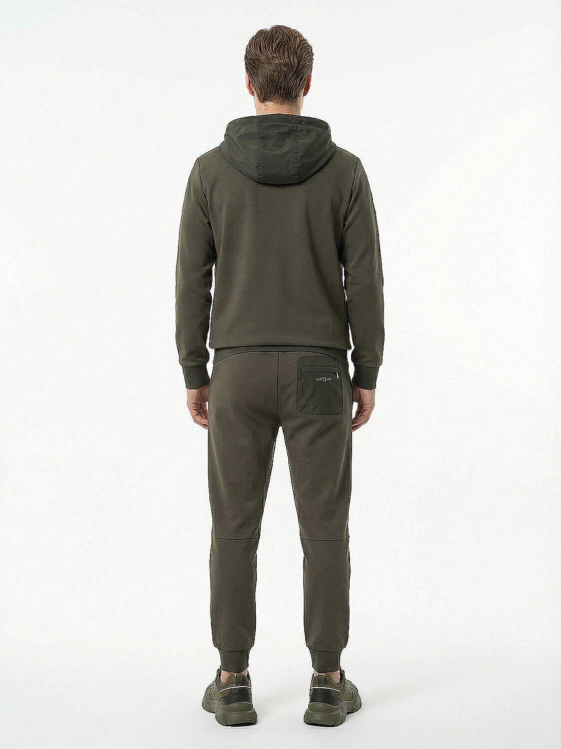 Haki Pamuk Dokulu Regular Fit Sweatmont (3)