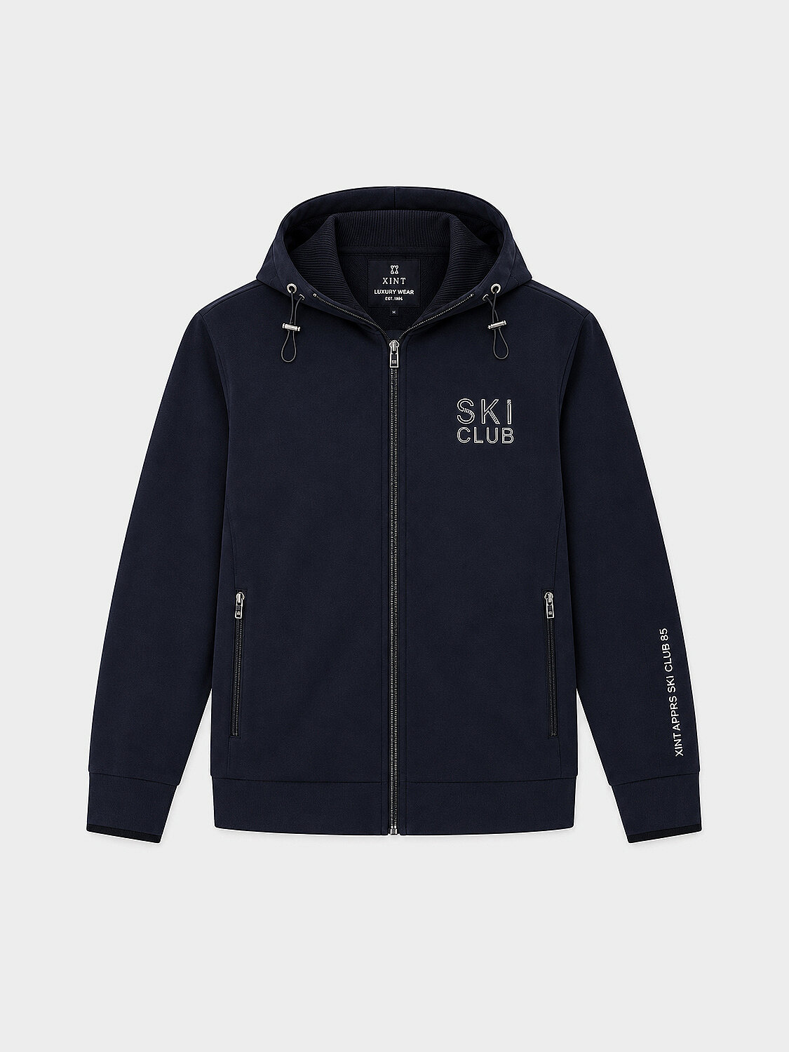 Lacivert Pamuk Dokulu Regular Fit Sweatmont - 1