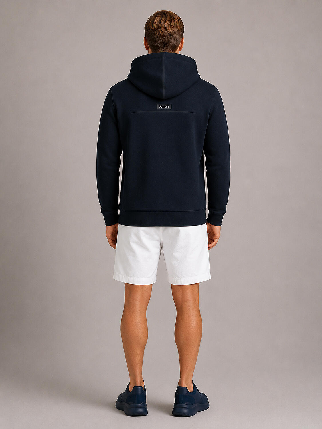 Lacivert Pamuk Dokulu Regular Fit Sweatmont - 3
