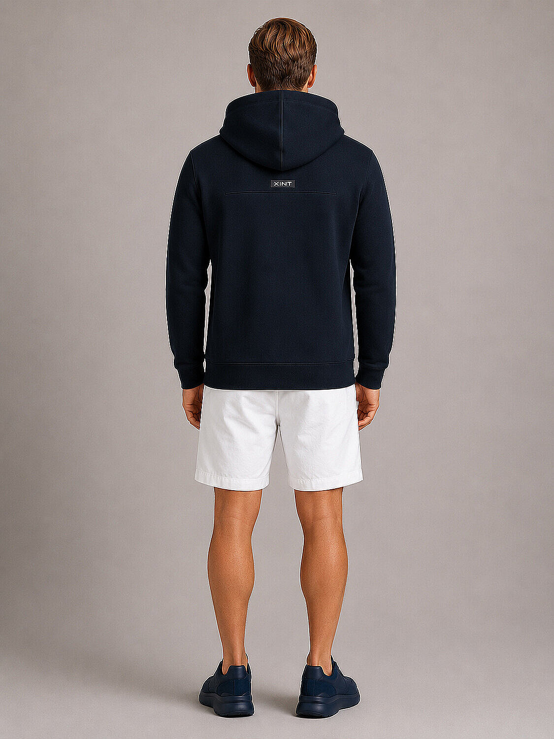 Lacivert Pamuk Dokulu Regular Fit Sweatmont (1)