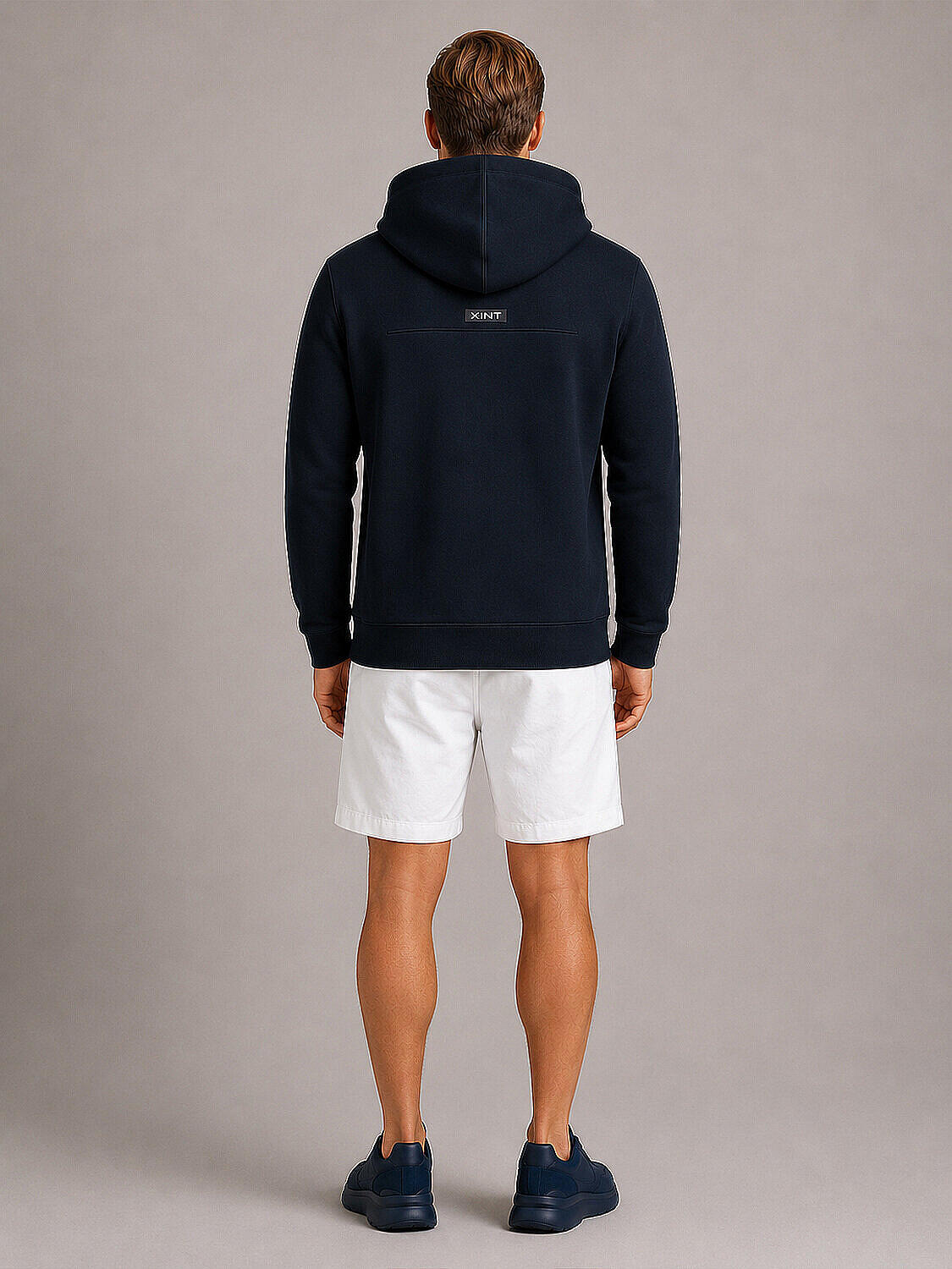 Lacivert Pamuk Dokulu Regular Fit Sweatmont (3)